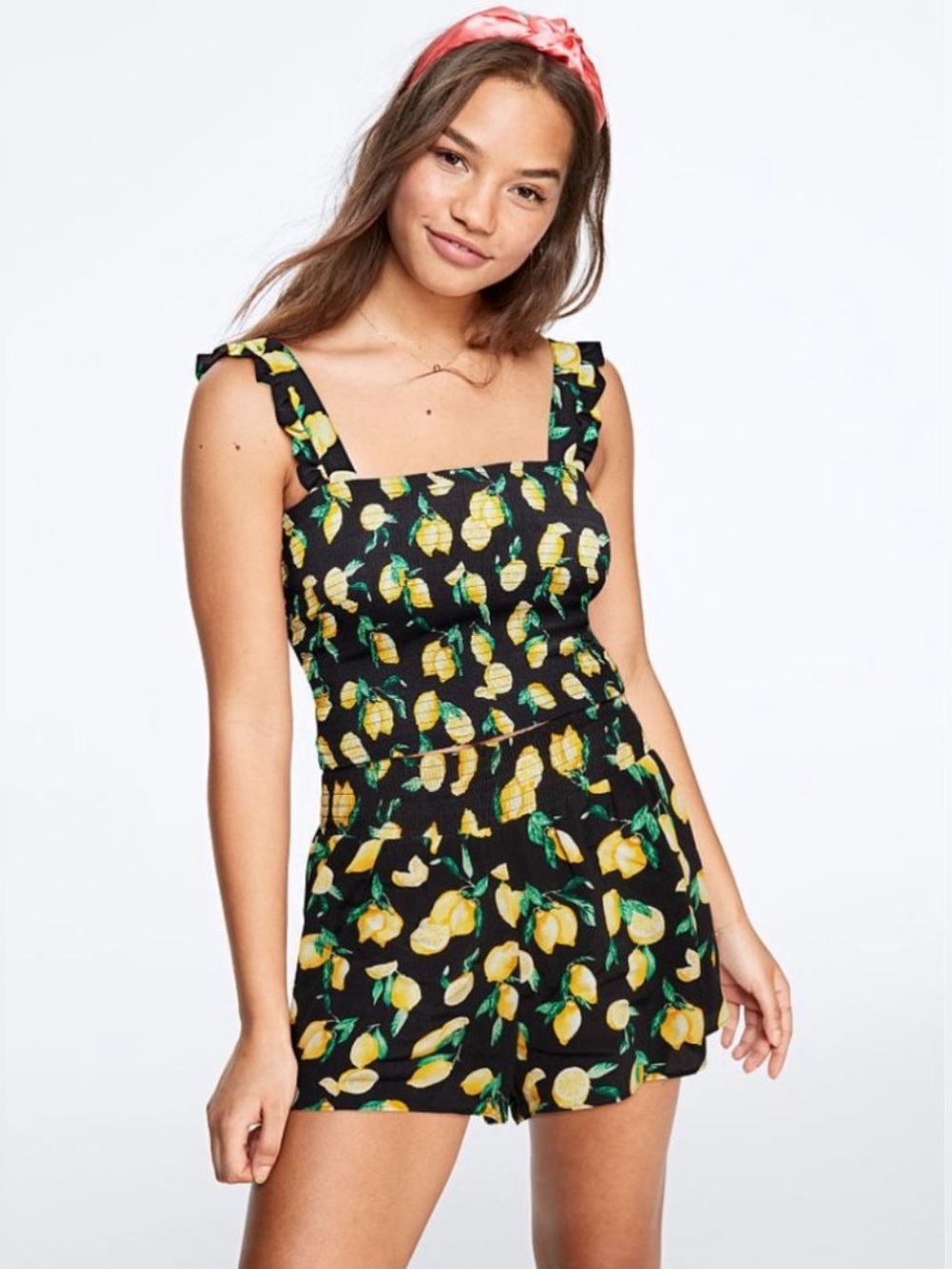 NWT Victoria’s Secret PINK Lemon / Citrus Print Shorts XS